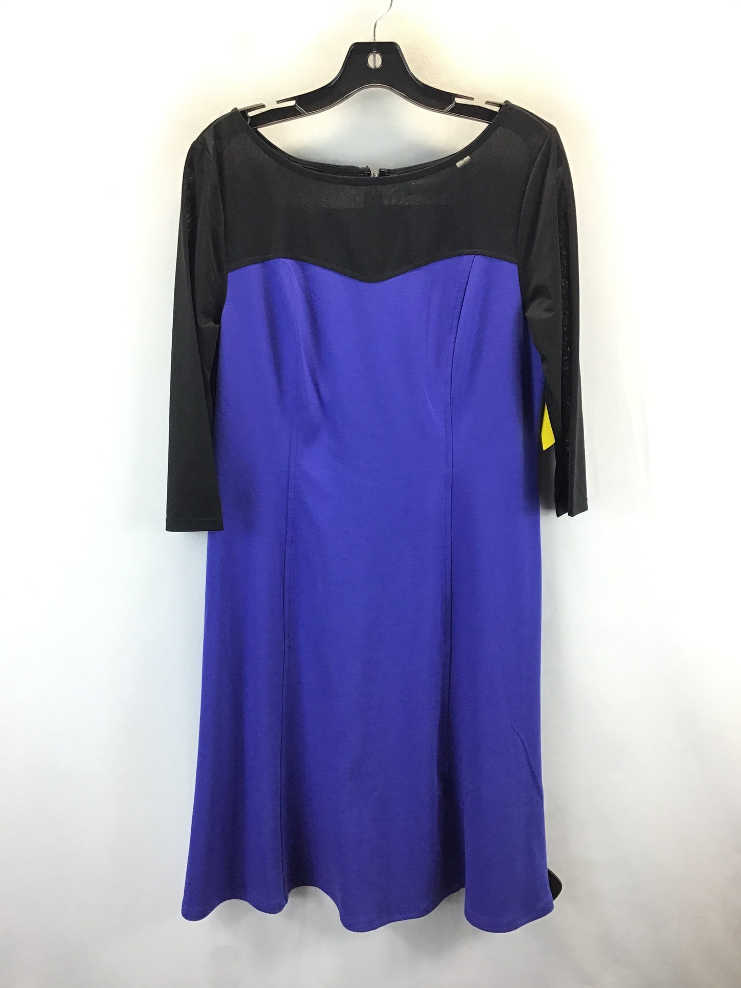 Dress Work By Clothes Mentor In Blue Black, Size: M