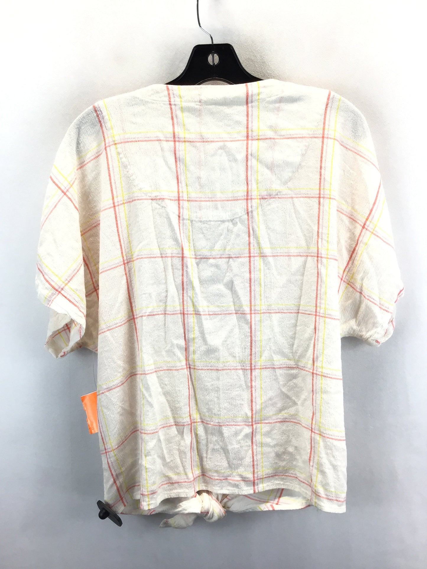 Striped Pattern Top Short Sleeve Style And Company, Size Xl