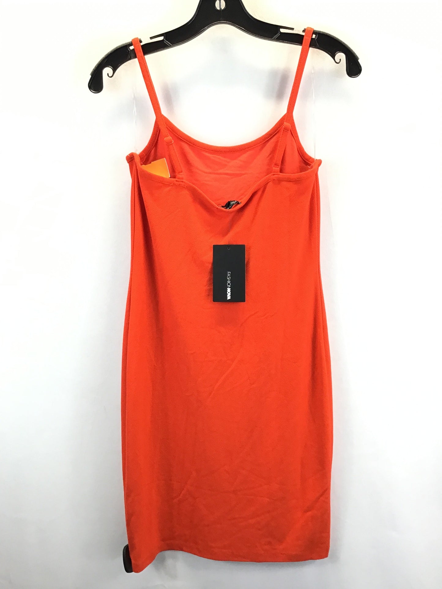 Orange Dress Casual Short Fashion Nova, Size L