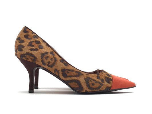 Animal Print Shoes Heels Stiletto Ann Marino, Size 8