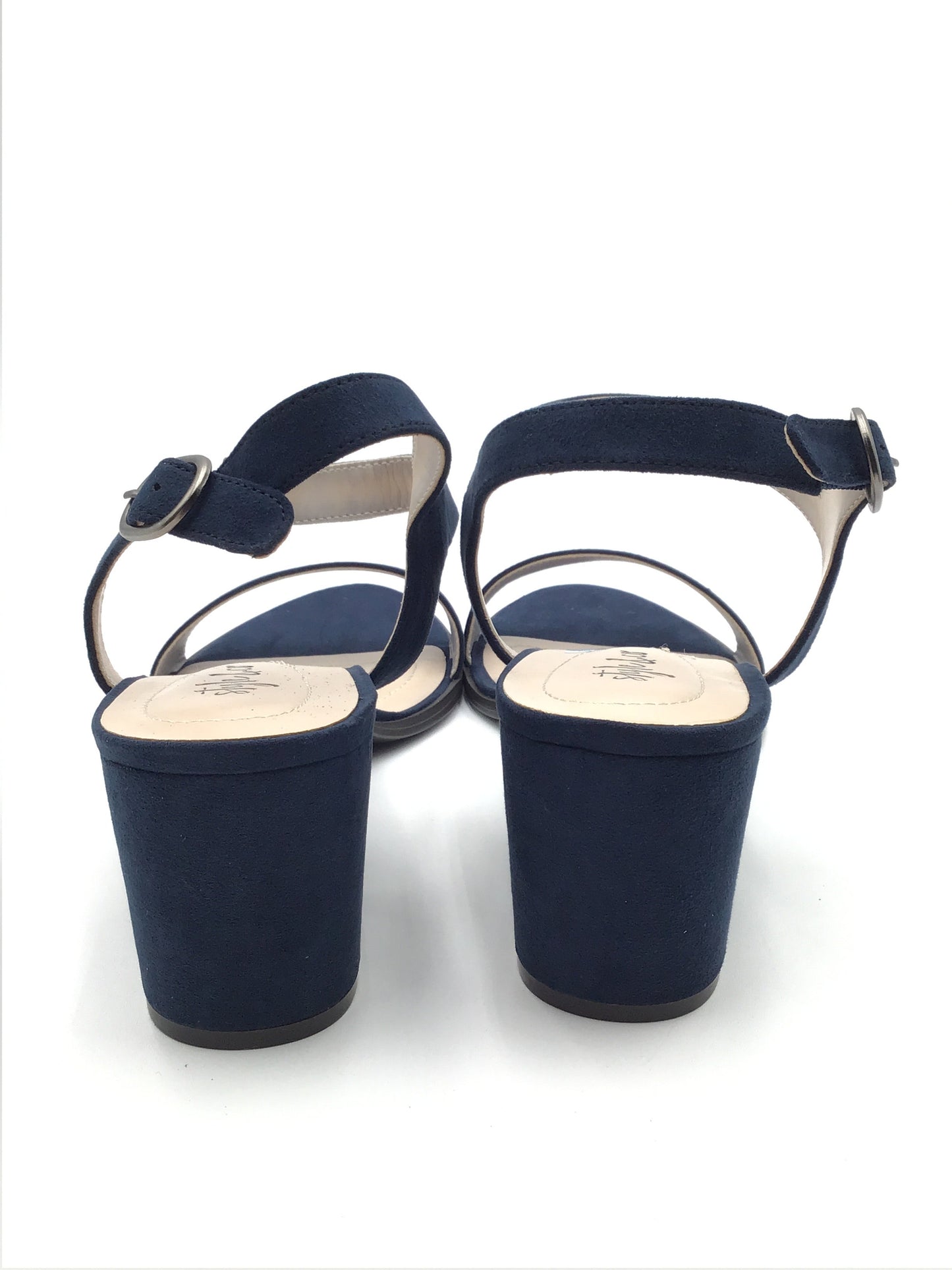 Blue Sandals Heels Block Style And Company, Size 9