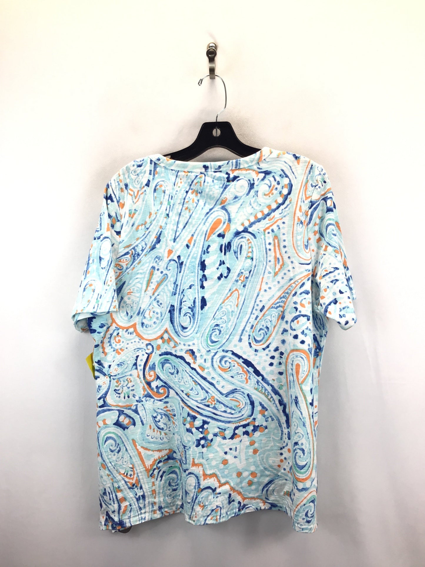 Multi-colored Top Short Sleeve Chicos, Size L