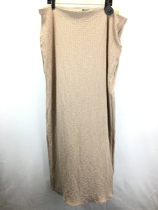 Taupe Skirt Maxi Boohoo Boutique, Size 20