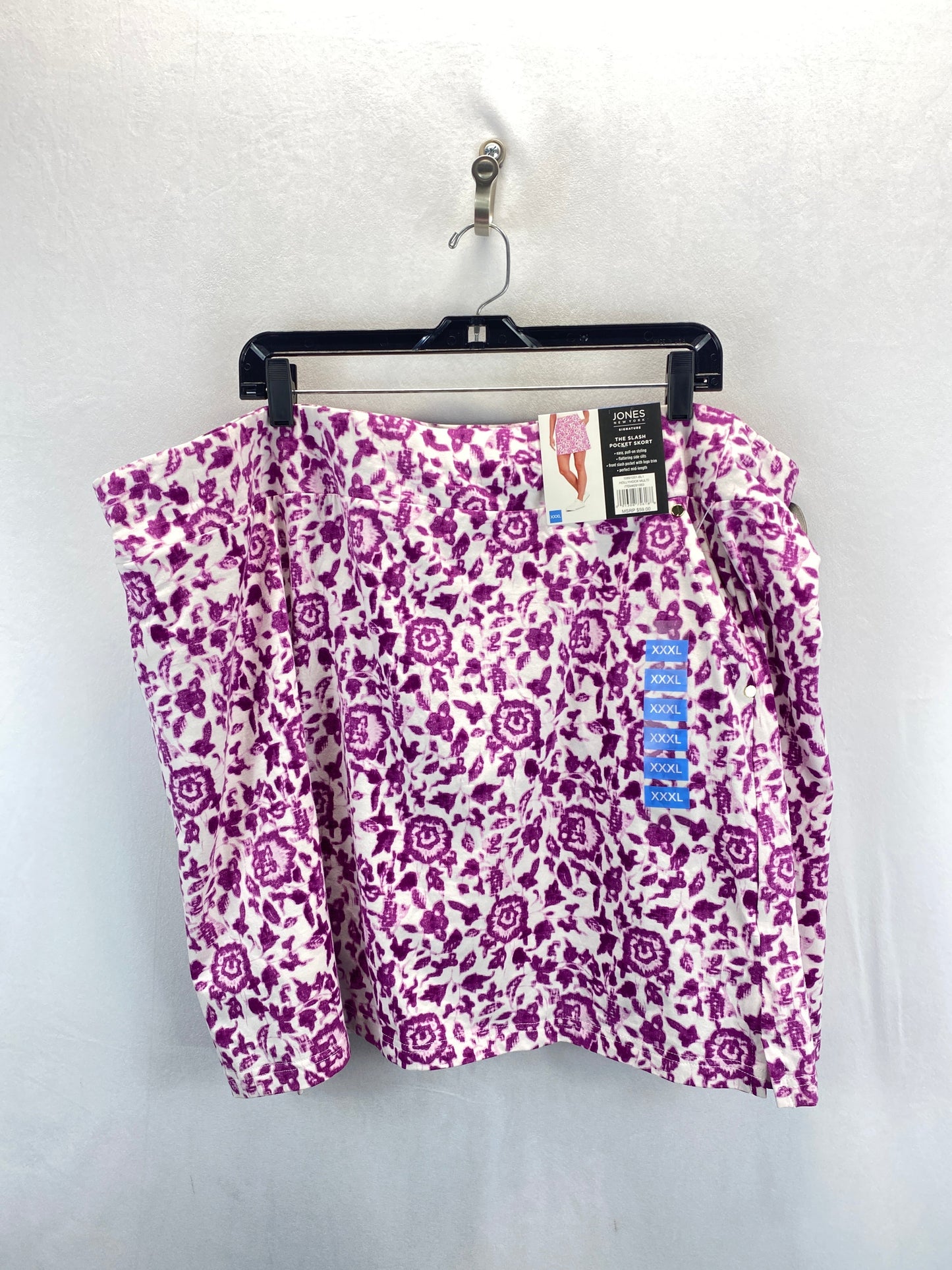 Pink & White Skort Jones New York, Size Xxxl