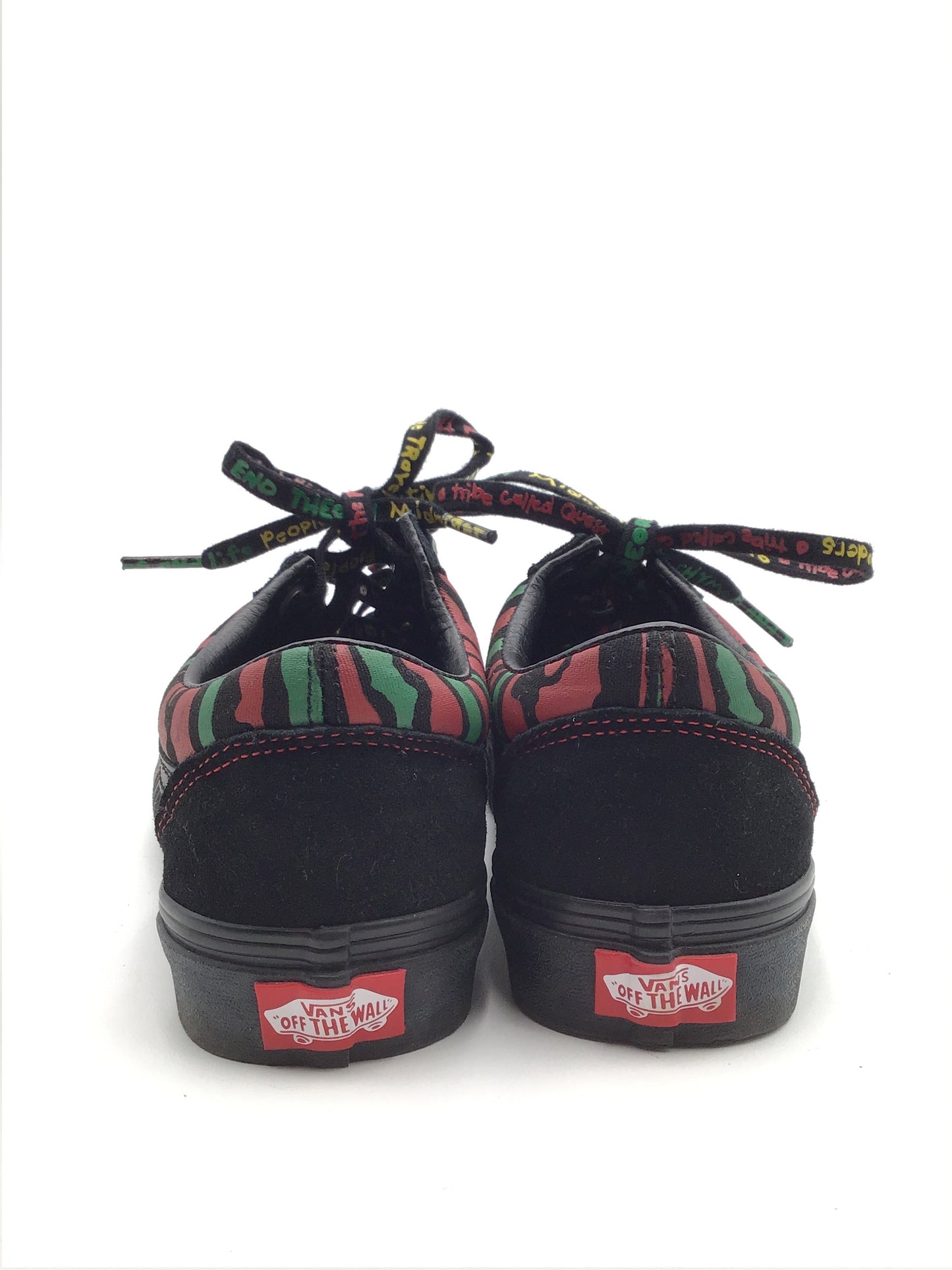 Shoes Athletic By Vans In Black & Red, Size: 7.5