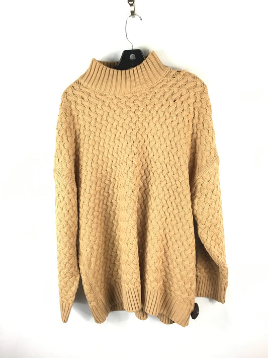 Sweater By Eloquii In Tan, Size: 18