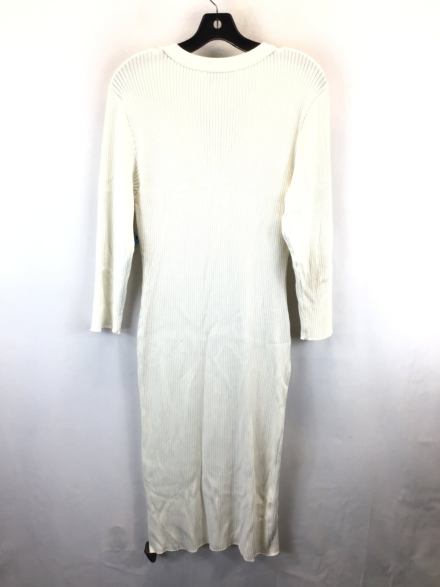 Dress Casual Midi By New York And Co In White, Size: Xl