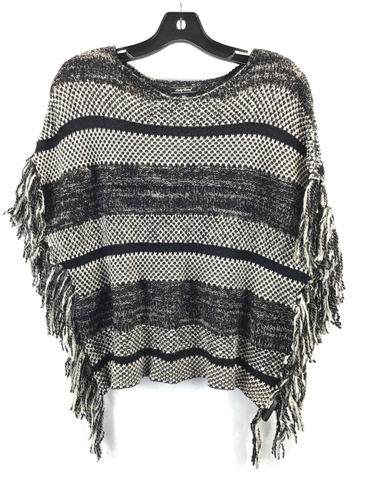 Sweater By Lucky Brand In Black & Grey, Size: Xs