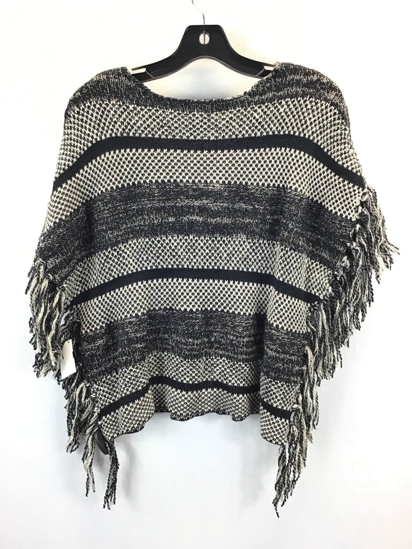 Sweater By Lucky Brand In Black & Grey, Size: Xs