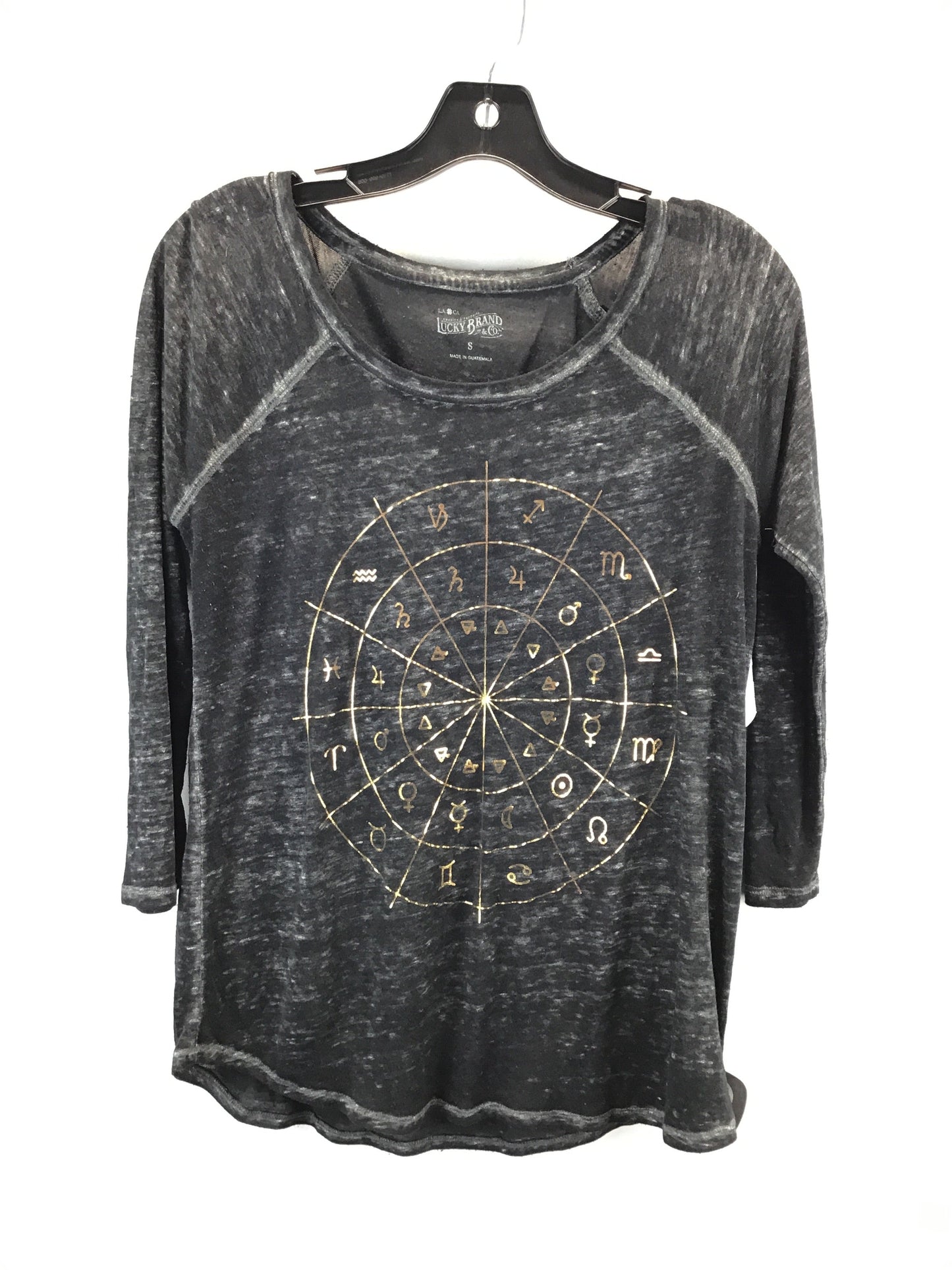 Top Long Sleeve By Lucky Brand In Grey, Size: S