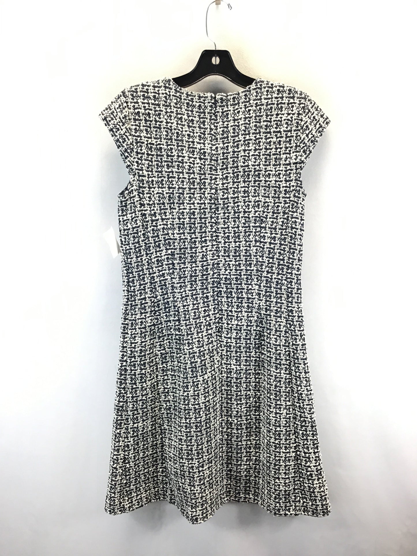 Dress Casual Midi By Ann Taylor In Blue & White, Size: 4