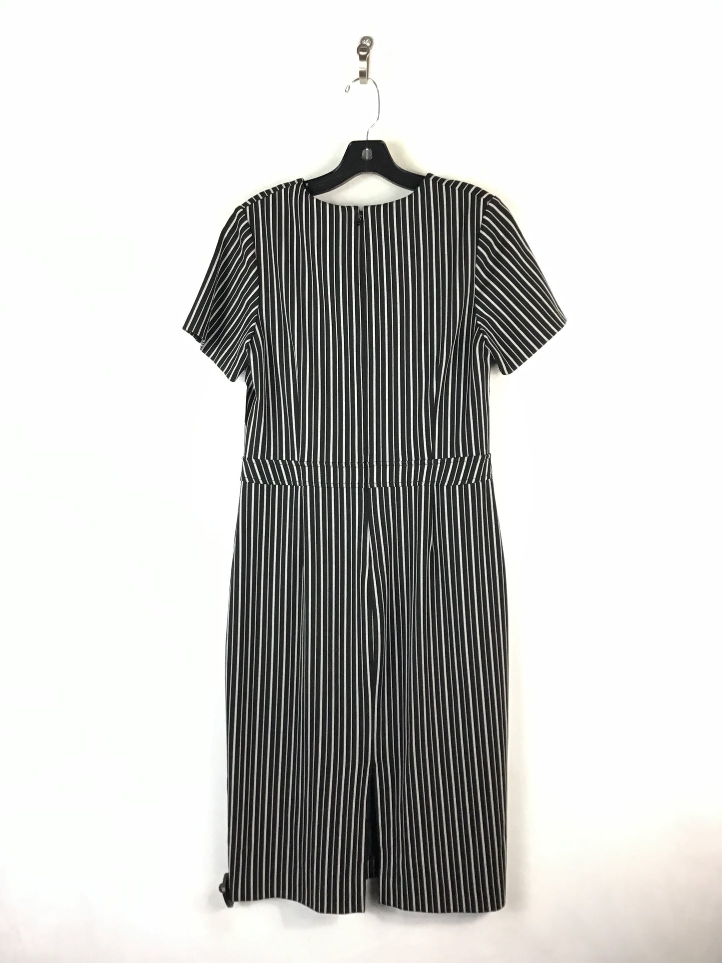 Dress Casual Midi By Banana Republic In Black, Size: 10