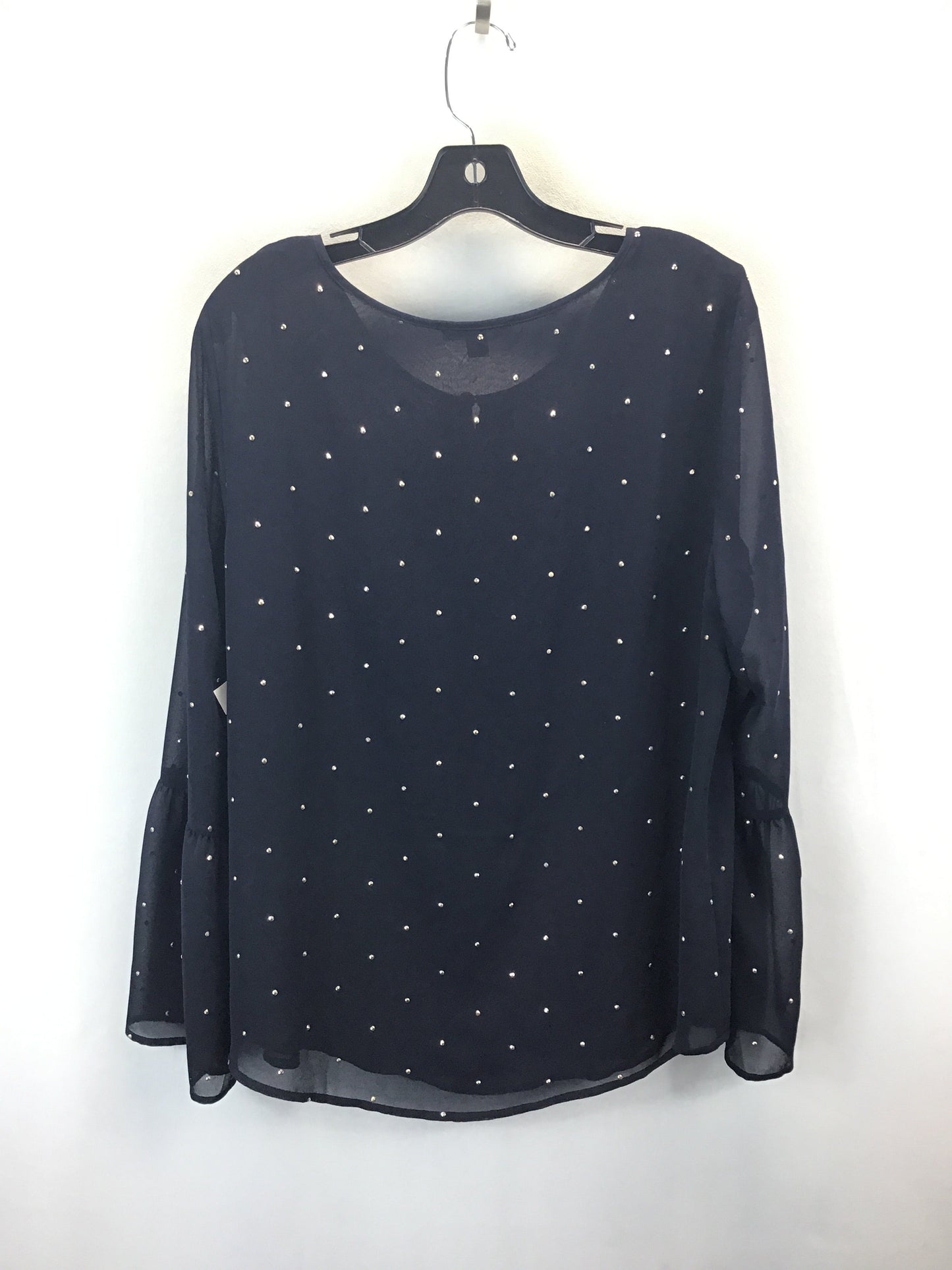 Top Long Sleeve By Tommy Hilfiger In Blue, Size: L