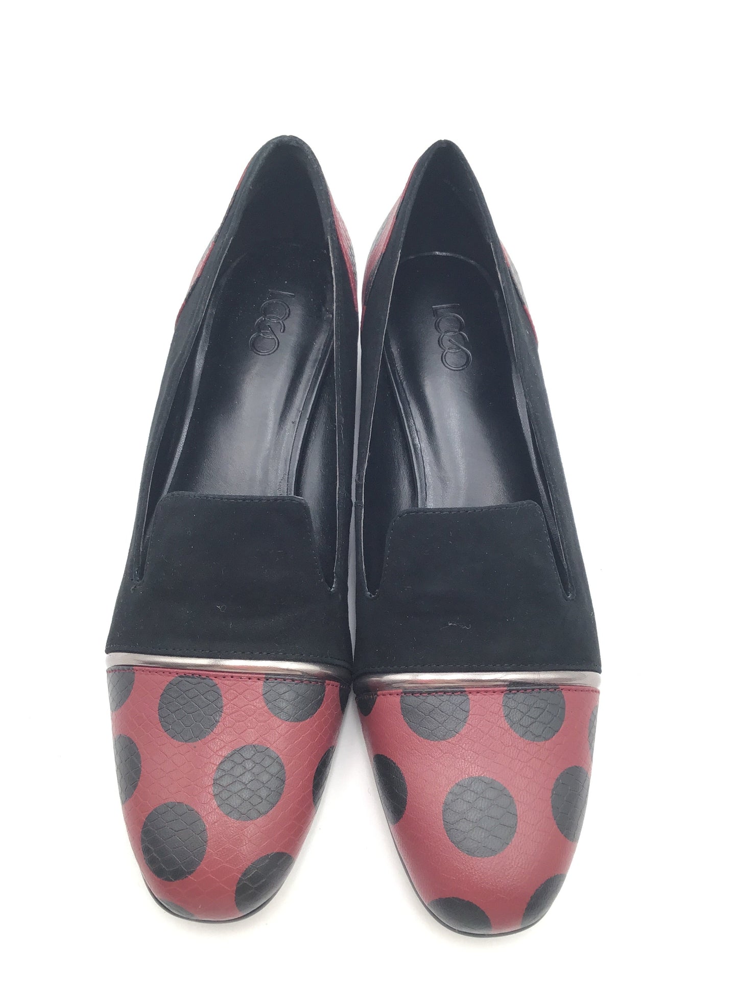 Shoes Flats By Logo In Polkadot Pattern, Size: 6.5