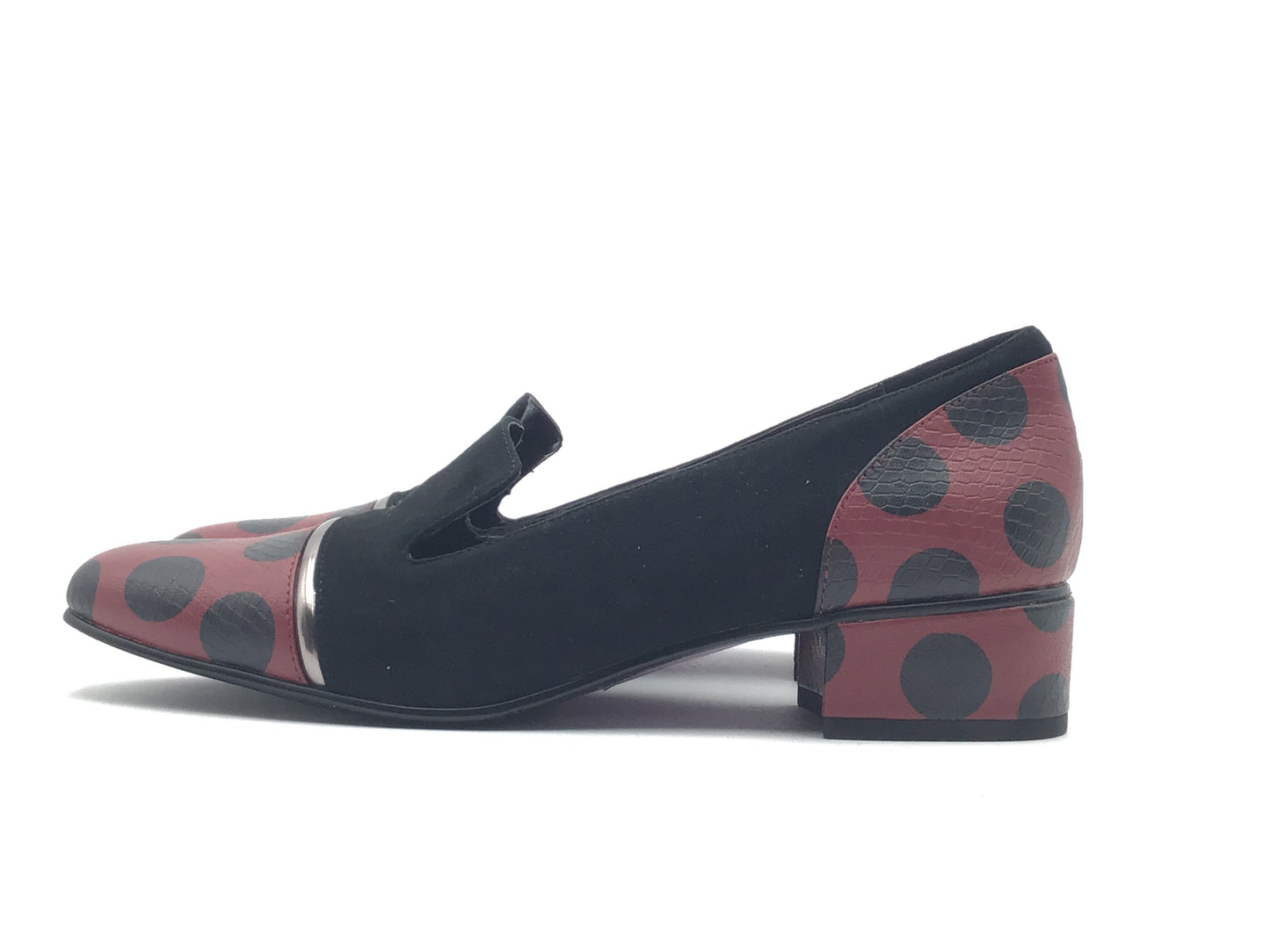 Shoes Flats By Logo In Polkadot Pattern, Size: 6.5