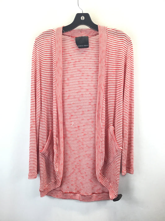 Cardigan By Harlowe & Graham In Red & White, Size: Xs