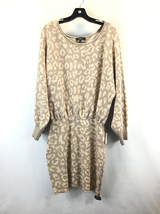 Dress Casual Midi By Lulus In Brown, Size: Xl