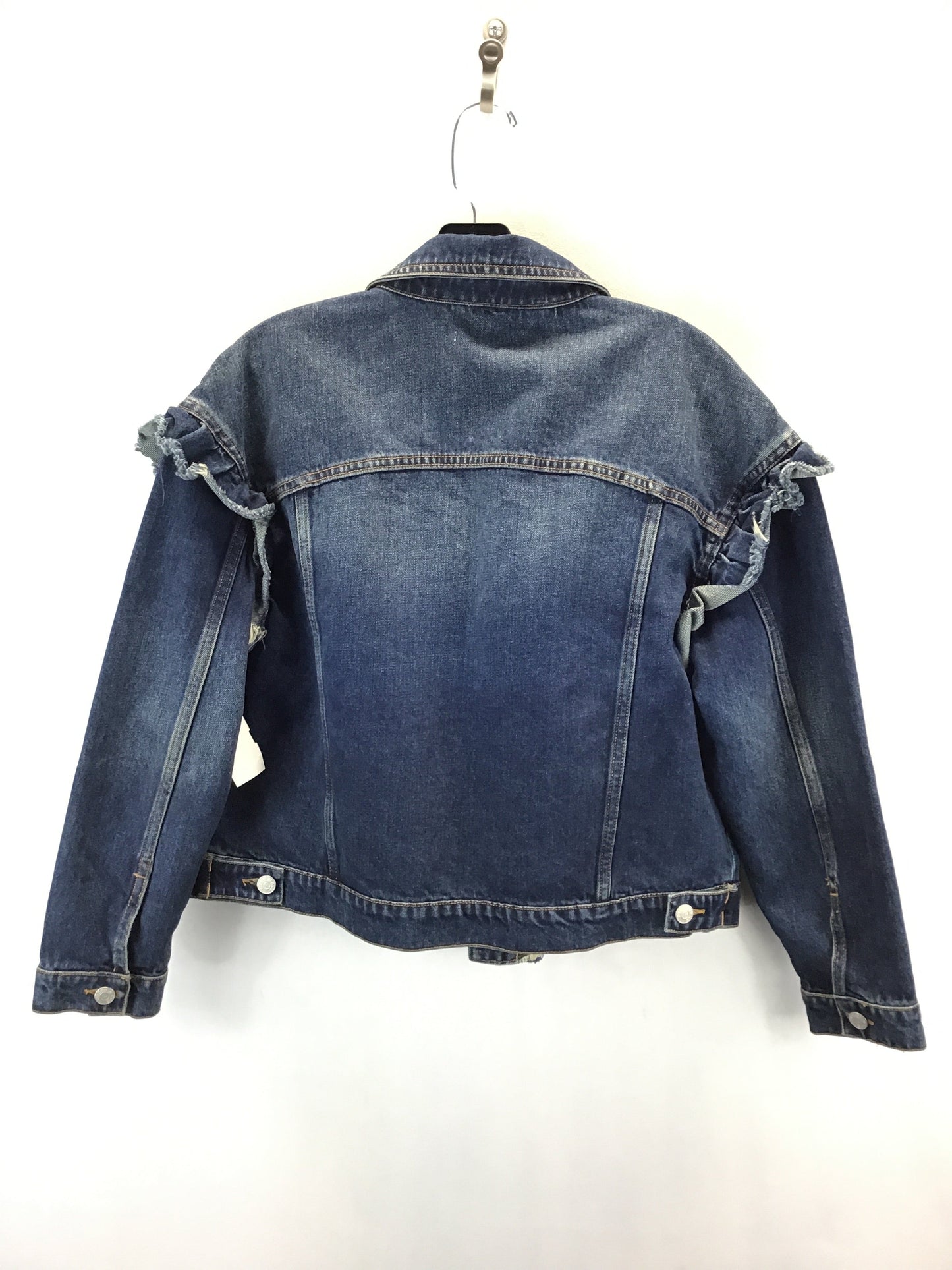 Jacket Denim By Vigoss In Blue, Size: M