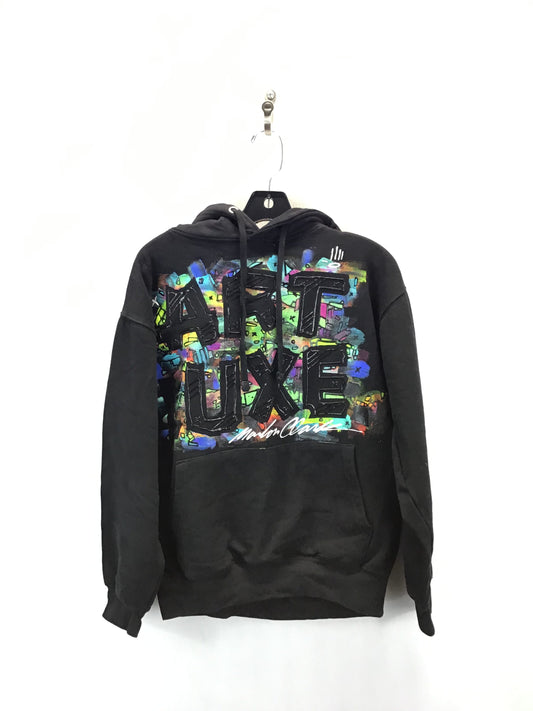 Sweatshirt Hoodie By Clothes Mentor In Black, Size: L