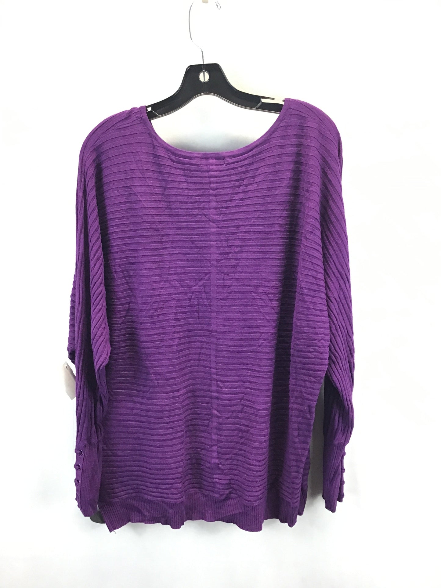 Top Long Sleeve By New York And Co In Purple, Size: Xxl