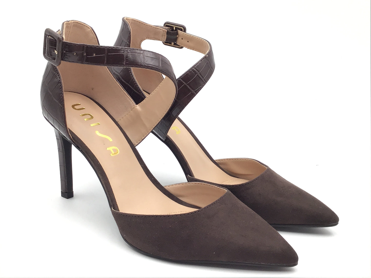 Shoes Heels Stiletto By Unisa In Brown, Size: 10