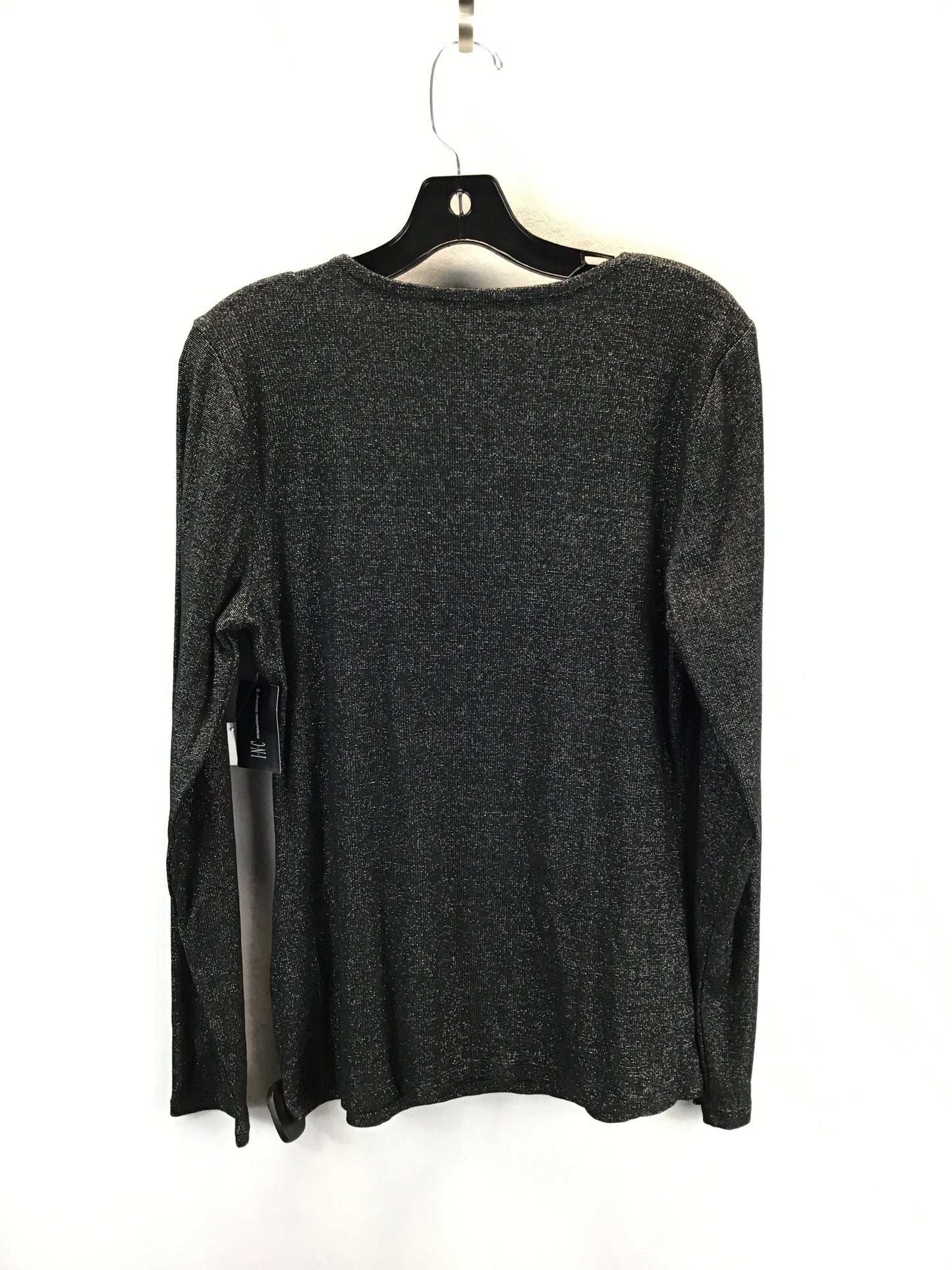 Top Long Sleeve By International Concepts In Black, Size: Xl