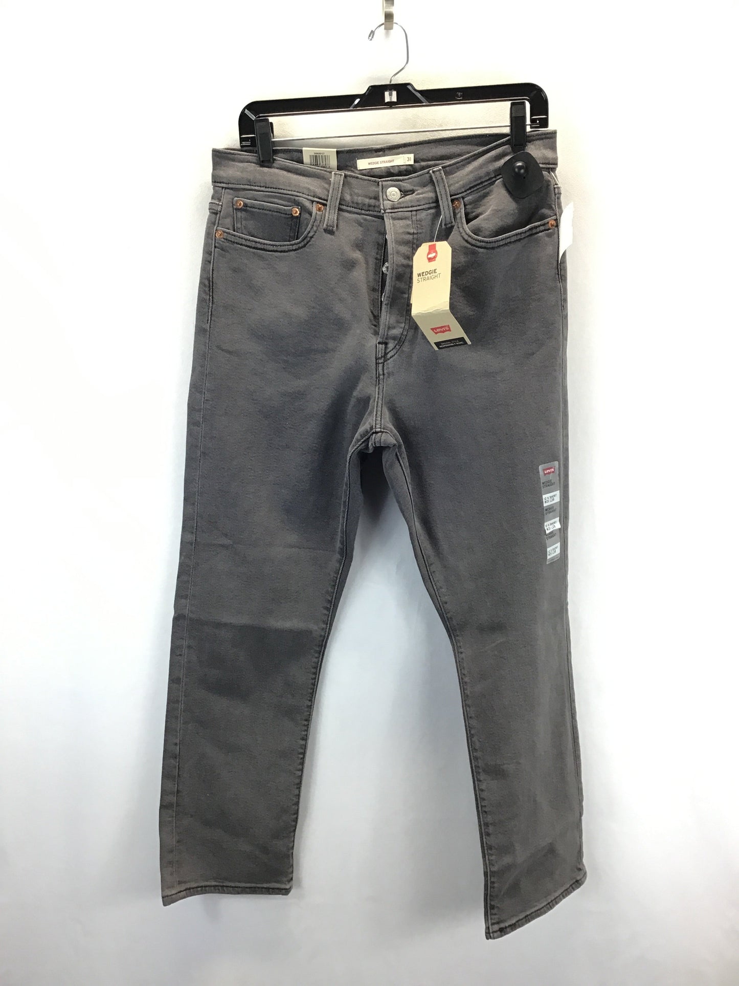 Jeans Straight By Levis In Grey, Size: 8