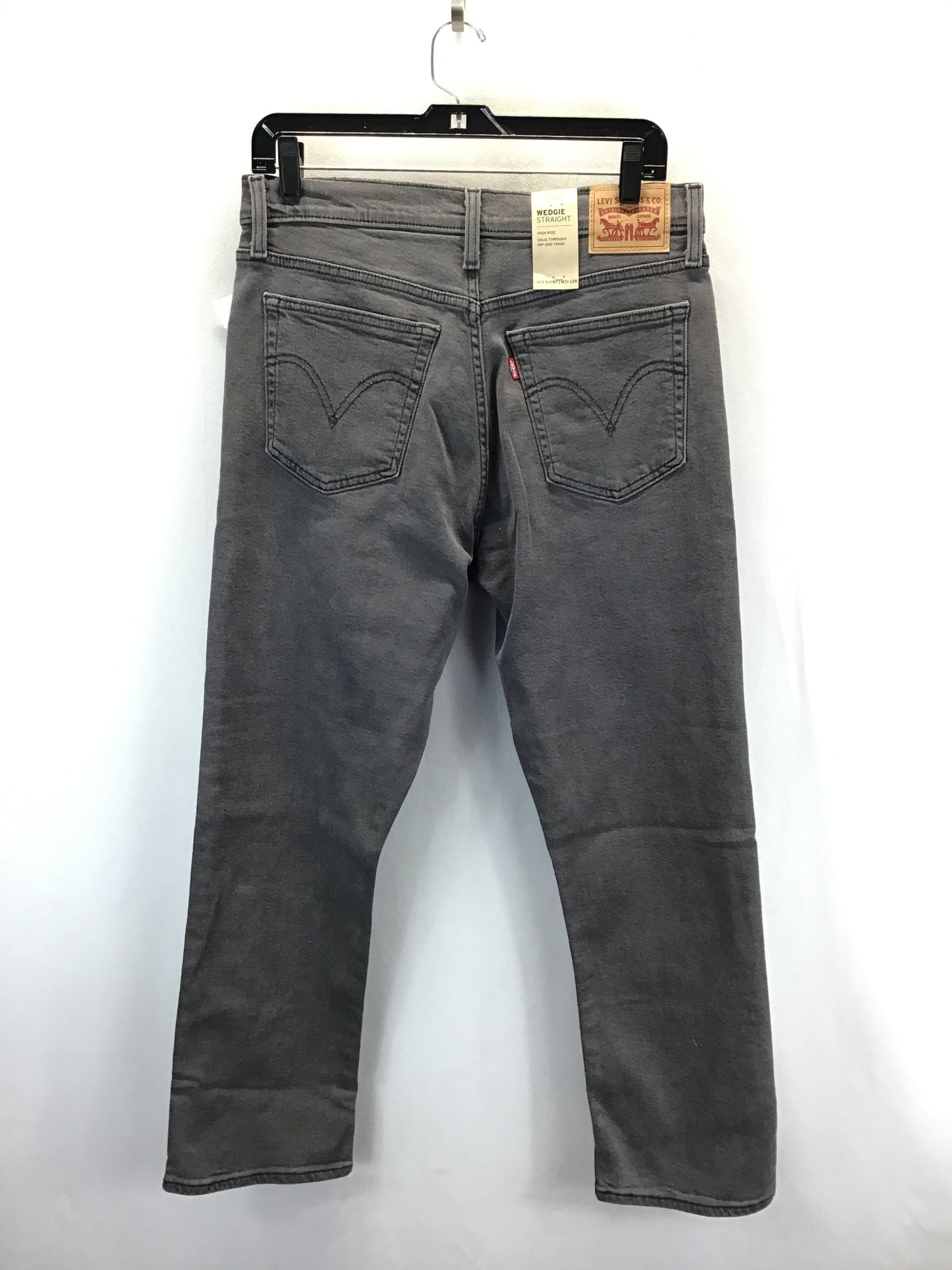 Jeans Straight By Levis In Grey, Size: 8