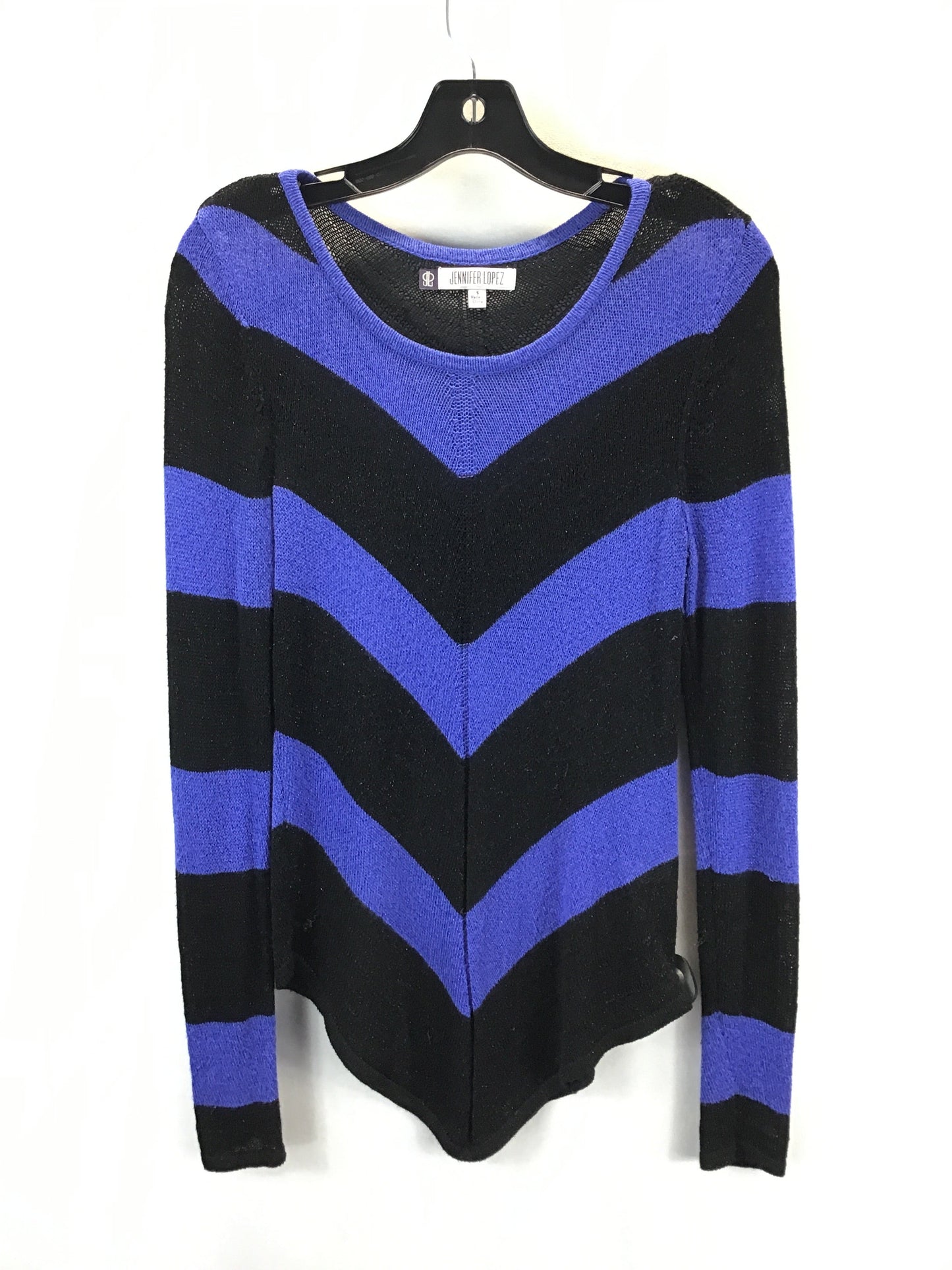 Sweater By Jennifer Lopez In Black & Blue, Size: S