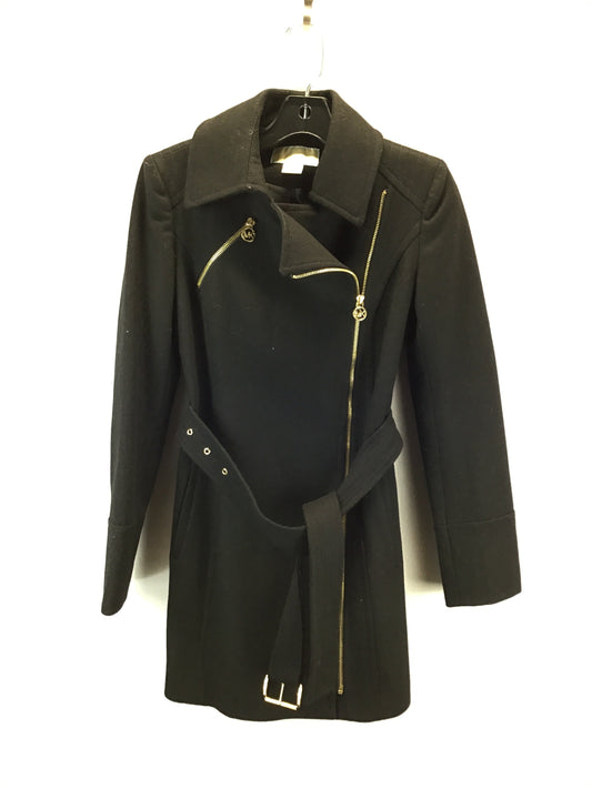 Coat Designer By Michael Kors In Black, Size: Xs