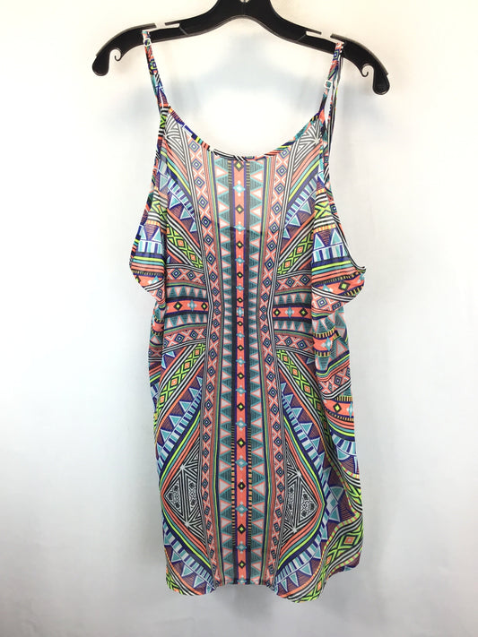 Multi-colored Top Sleeveless Op, Size Xl