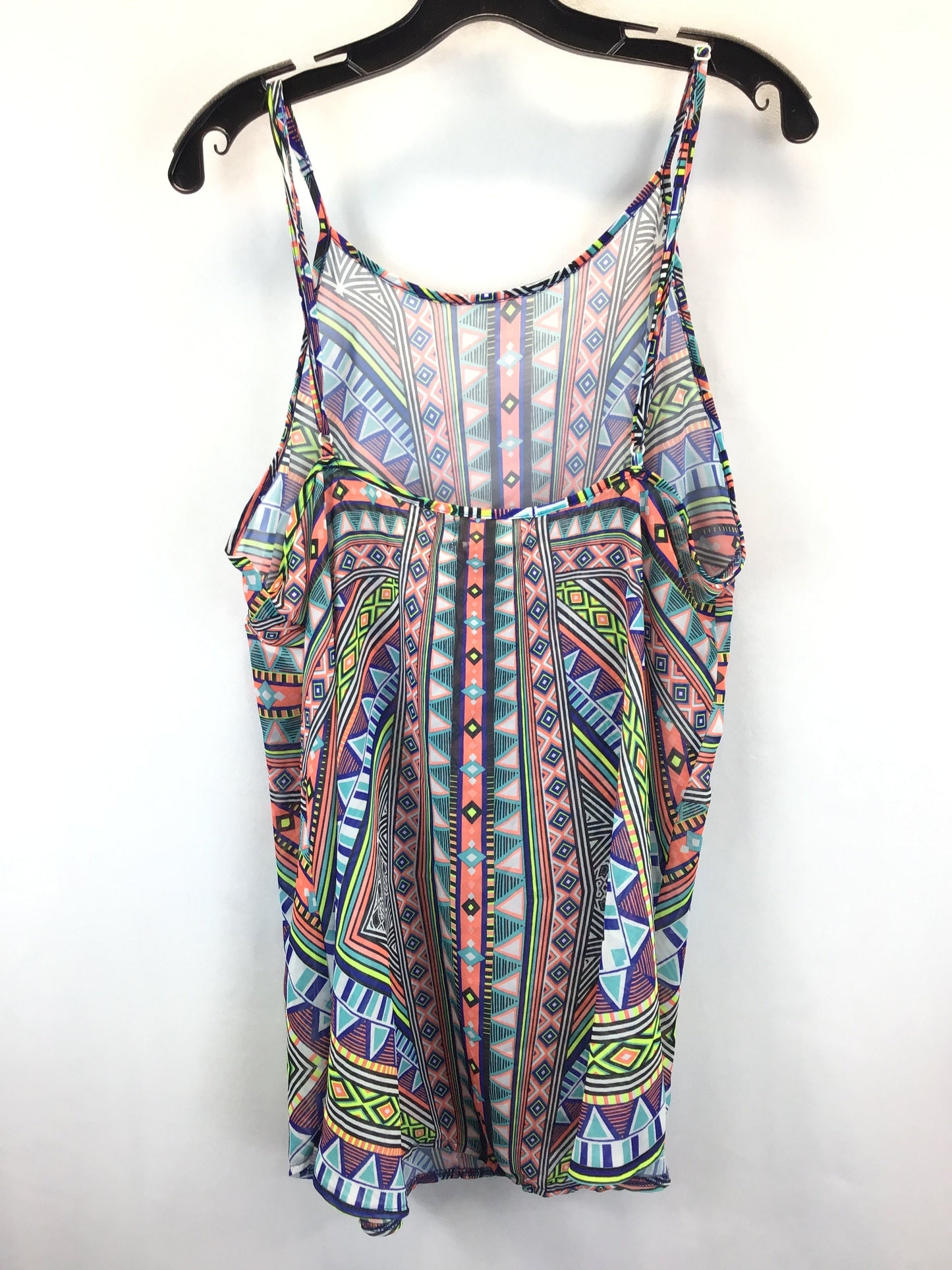 Multi-colored Top Sleeveless Op, Size Xl