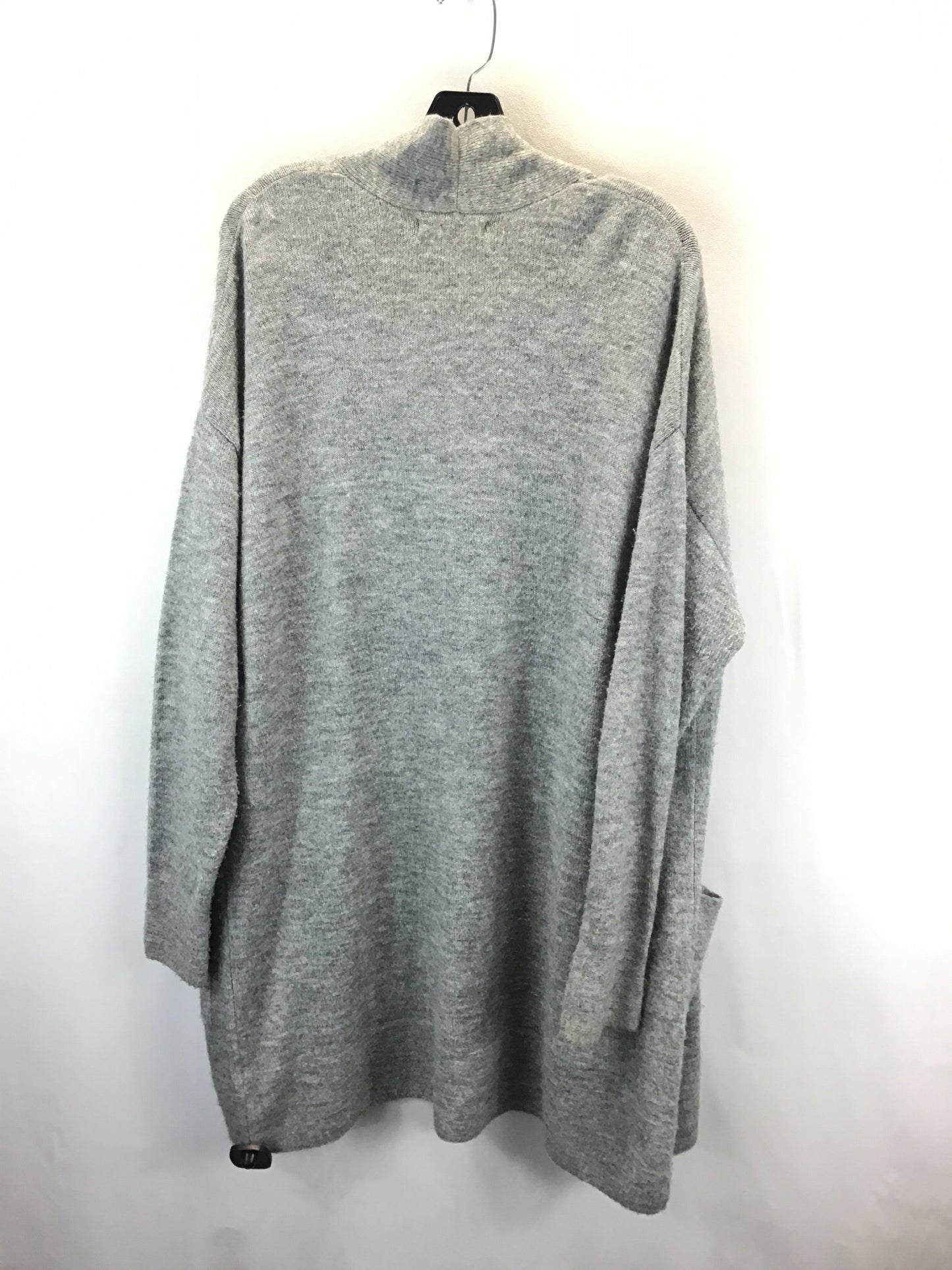 Sweater Cardigan By Banana Republic In Grey, Size: L