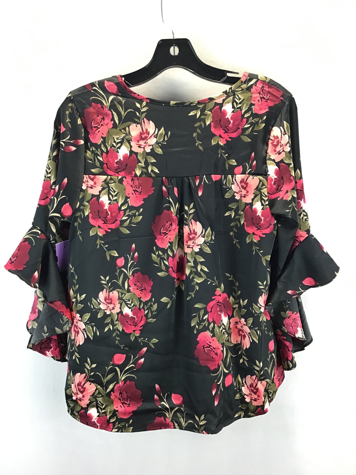 Top 3/4 Sleeve By Clothes Mentor In Floral Print, Size: S