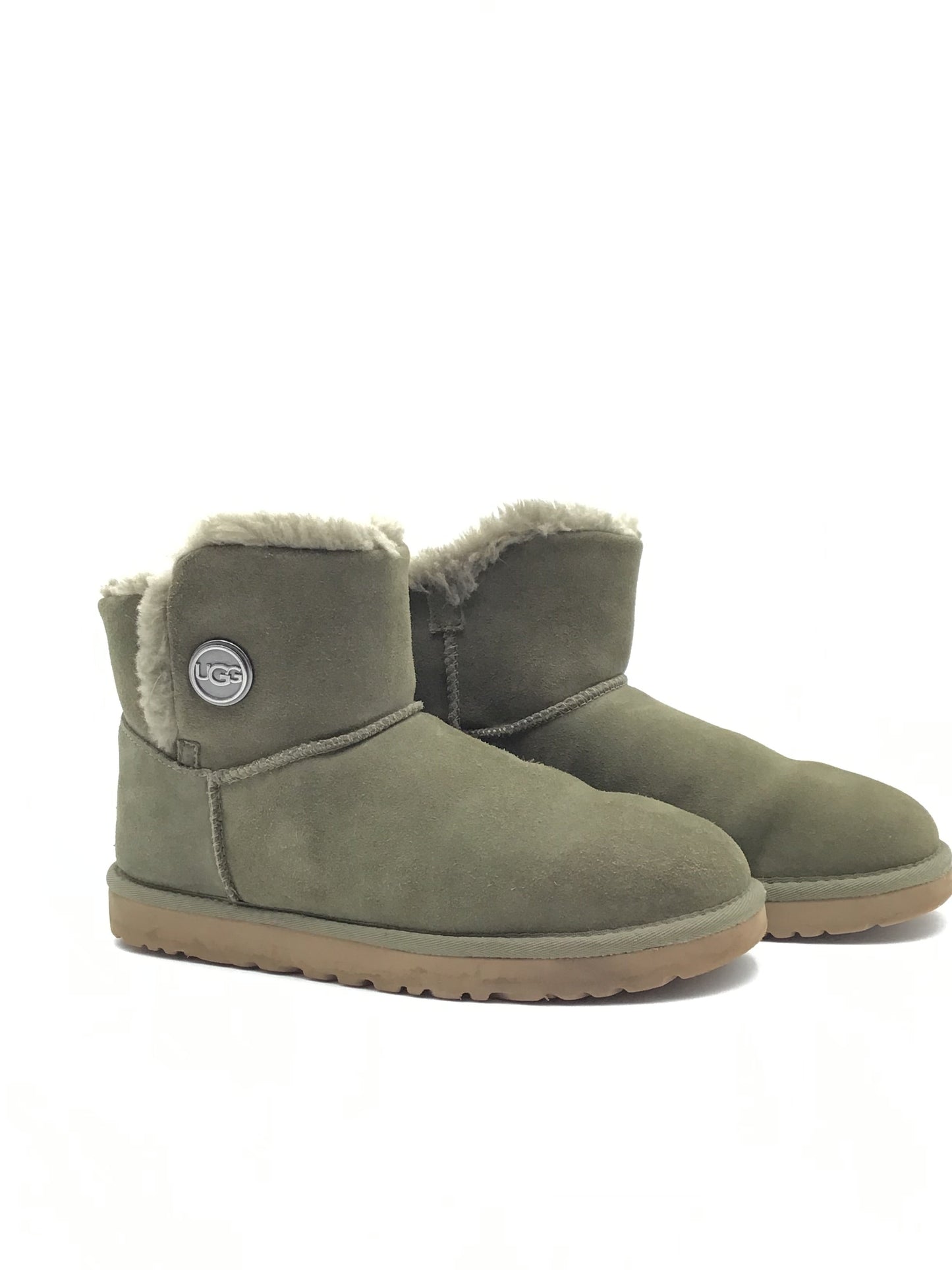 Boots Designer By Ugg In Green, Size: 10