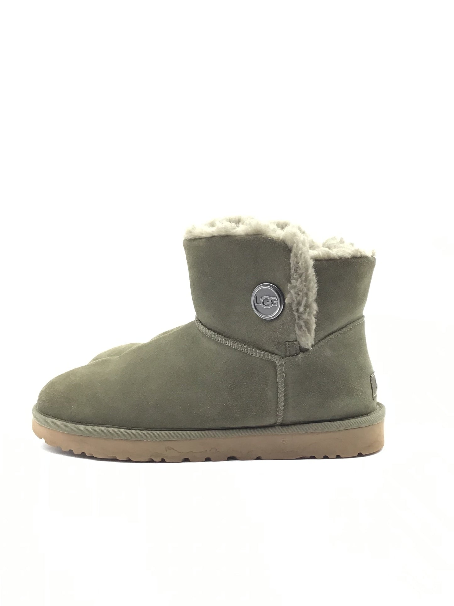 Boots Designer By Ugg In Green, Size: 10