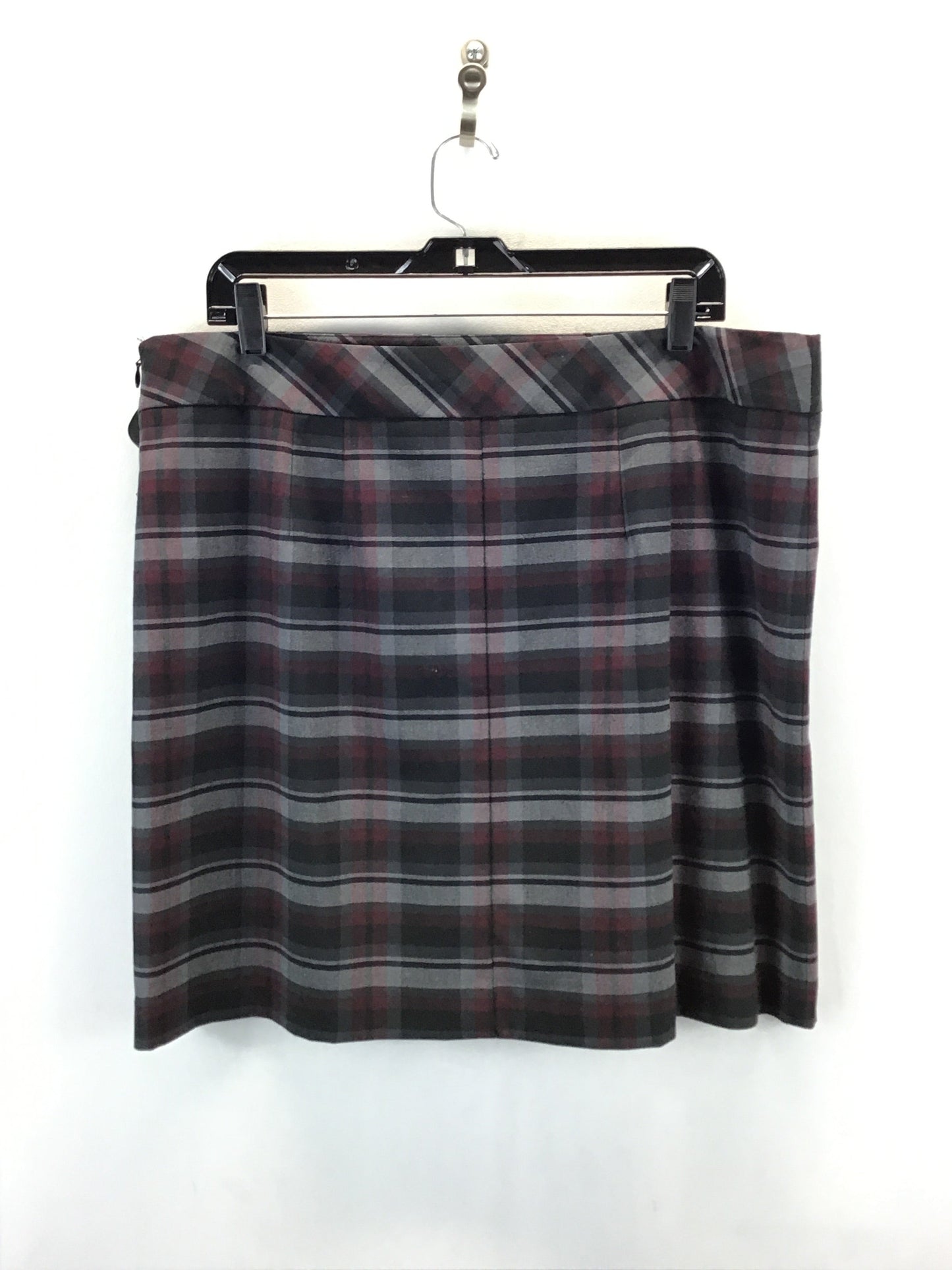 Skirt Midi By Loft In Plaid Pattern, Size: 16