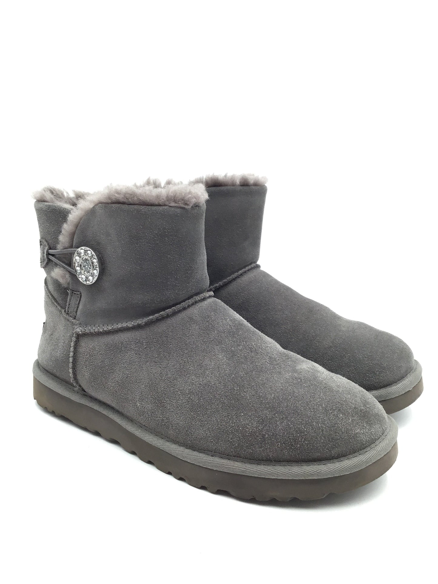 Boots Designer By Ugg In Grey, Size: 10