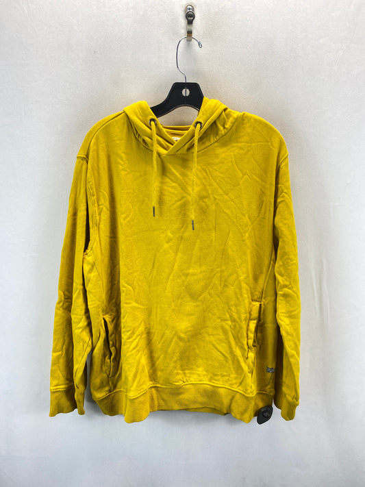 Sweatshirt Hoodie By Clothes Mentor In Yellow, Size: L