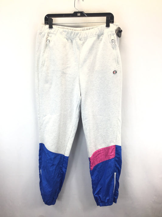 Athletic Pants By Champion In Blue & Grey, Size: L