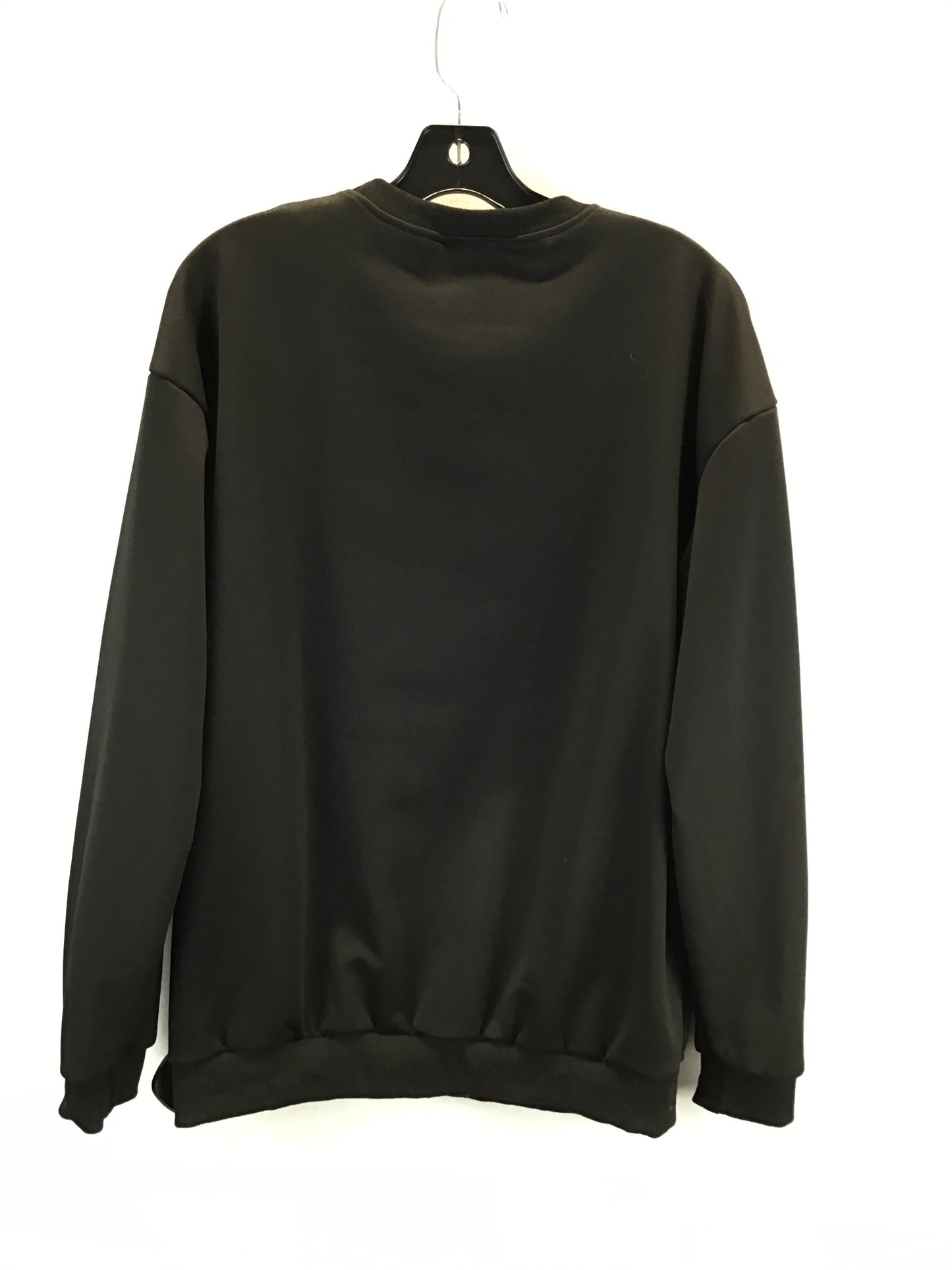 Sweatshirt Collar By Clothes Mentor In Black & White, Size: L