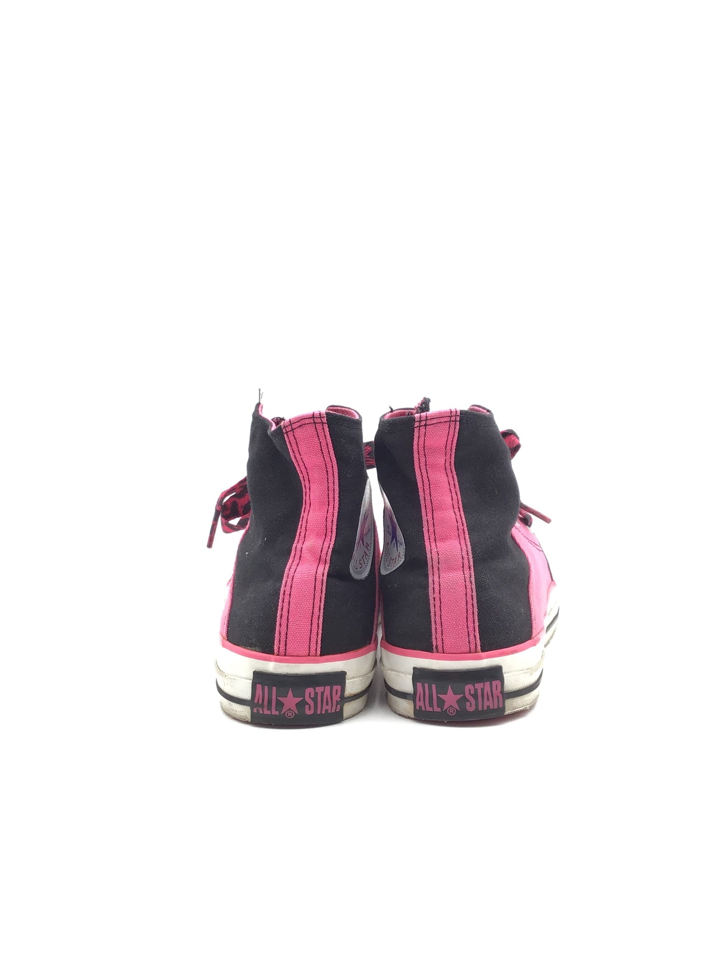 Shoes Sneakers By Converse In Black & Pink, Size: Petite L