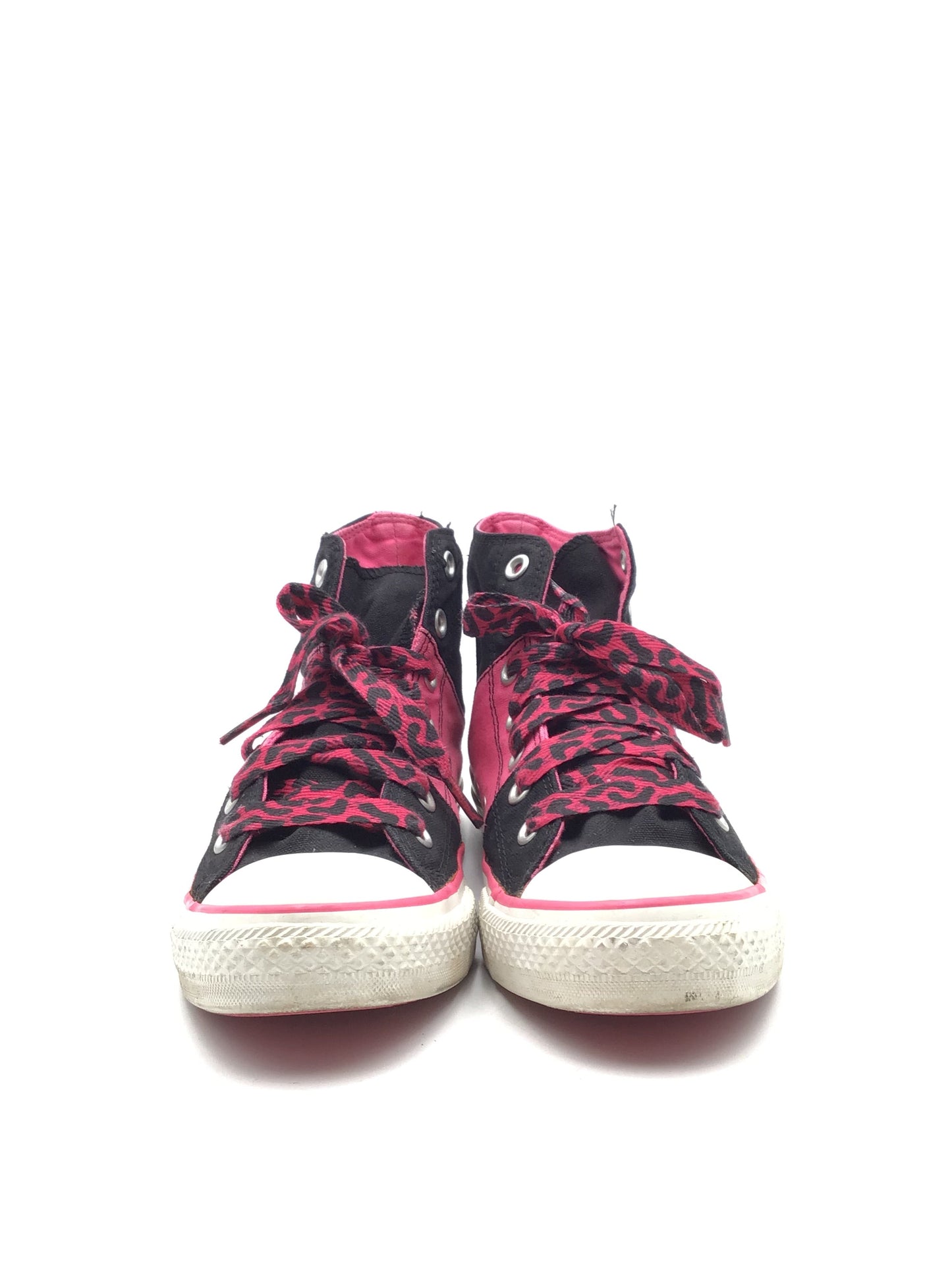 Shoes Sneakers By Converse In Black & Pink, Size: Petite L