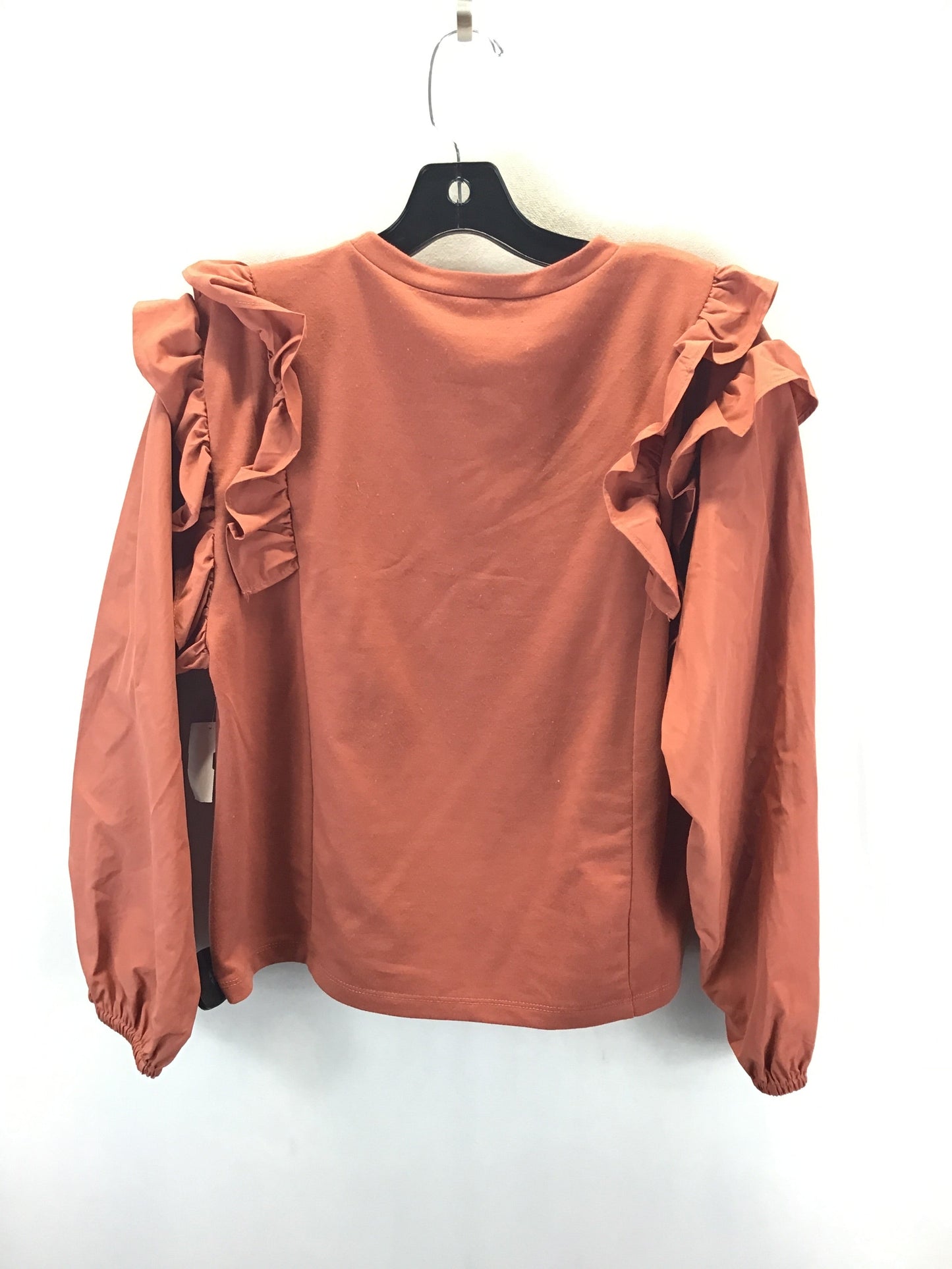 Top Long Sleeve By Clothes Mentor In Brown, Size: L