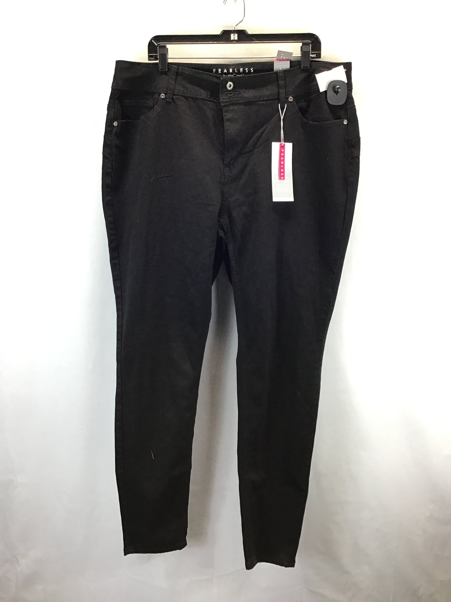 Jeans Skinny By Ashley Stewart In Black Denim, Size: 20