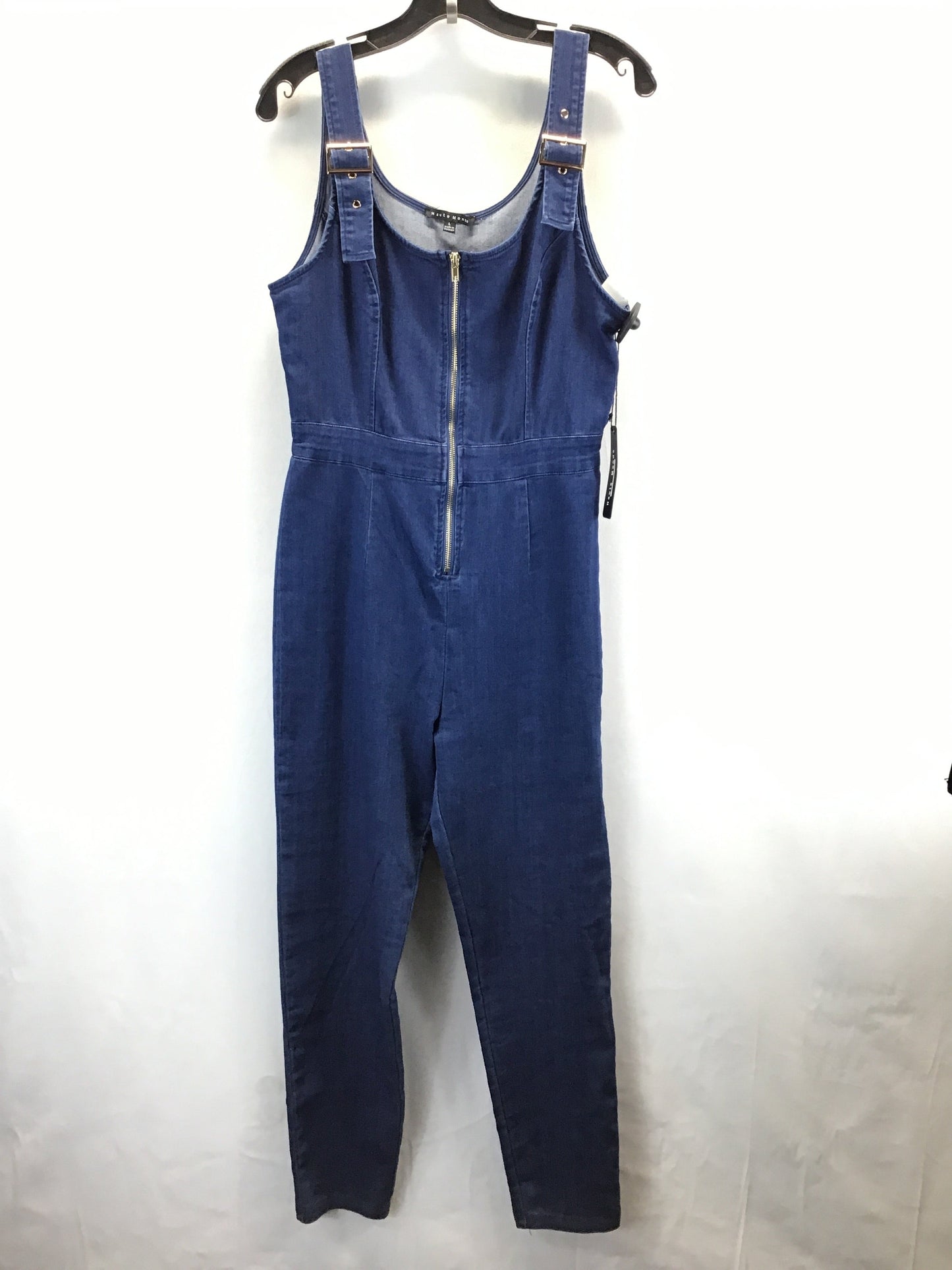 Jumpsuit By Haute Monde In Blue Denim, Size: L