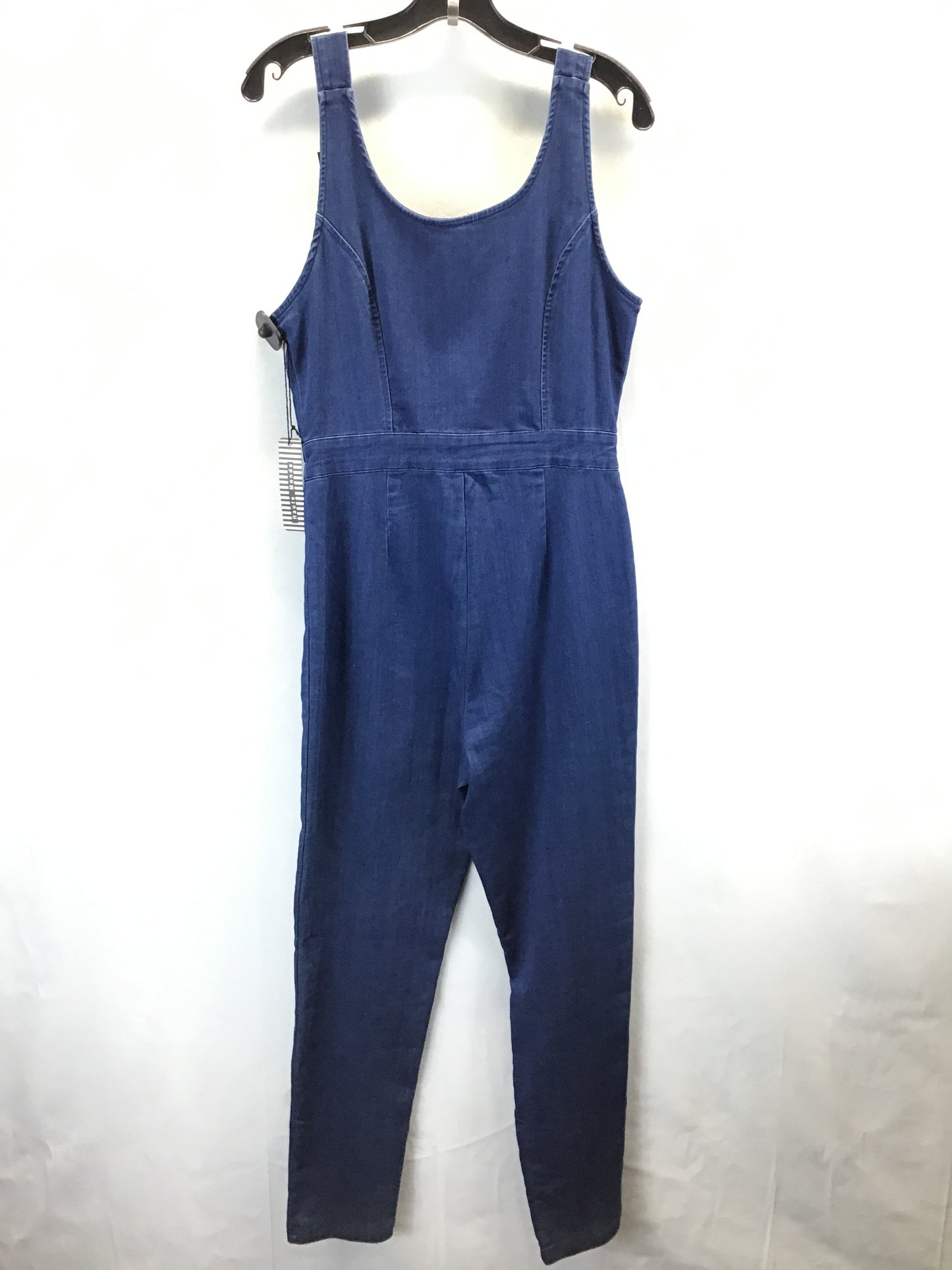 Jumpsuit By Haute Monde In Blue Denim, Size: L