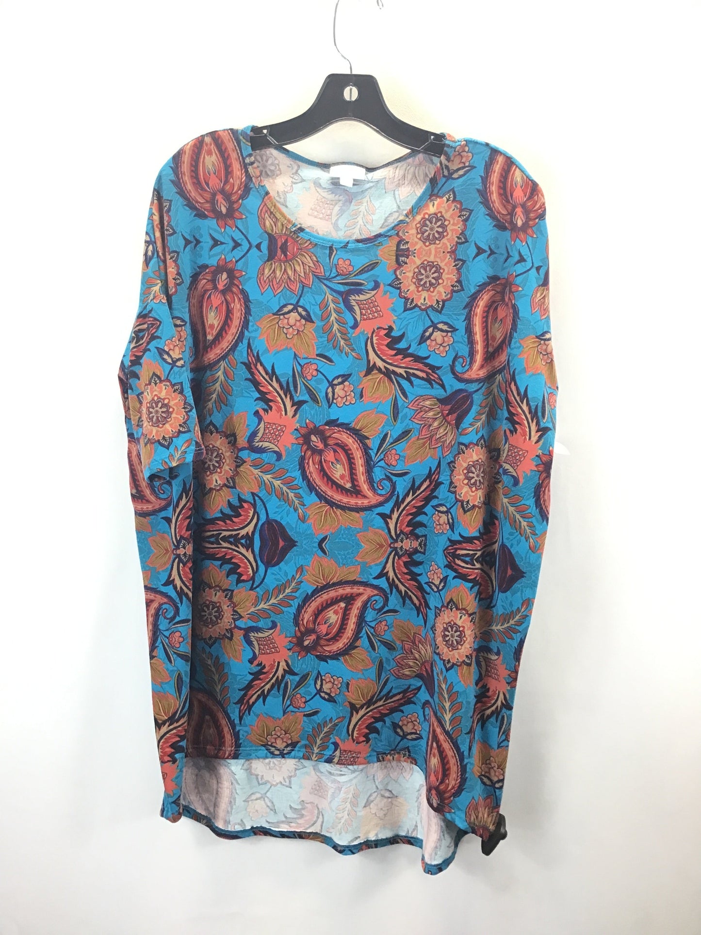 Top Short Sleeve By Lularoe In Multi-colored, Size: M