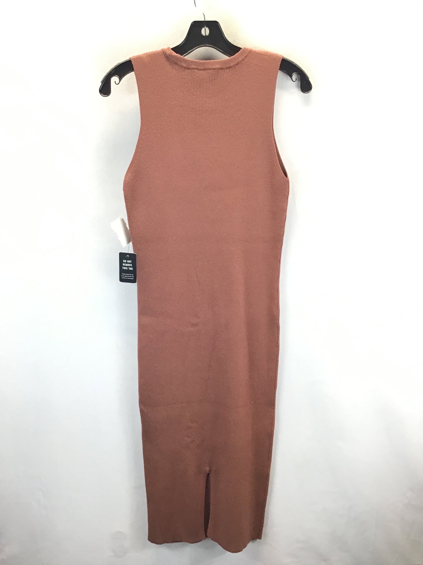 Dress Casual Midi By Express In Brown, Size: M