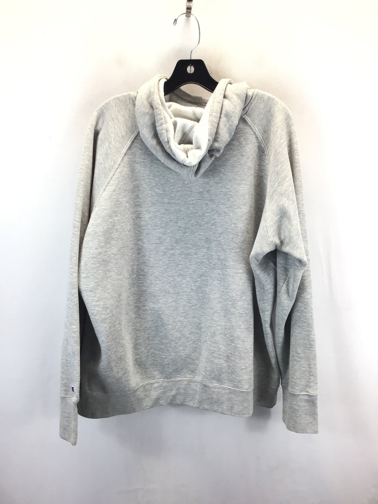 Sweatshirt Hoodie By Champion In Grey, Size: 2x